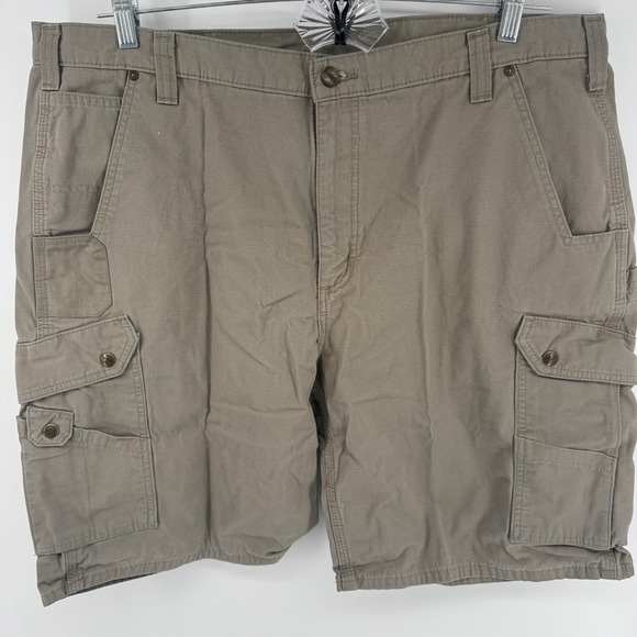 Carhartt Other - Carhartt Mens Relaxed Fit Ripstop Cargo Shorts Desert Tan B357 DES Size 42